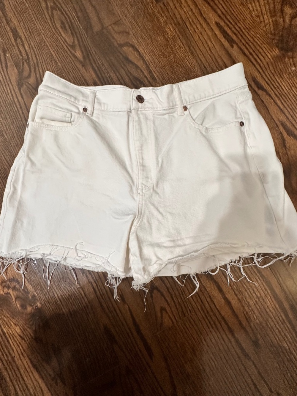 Loft White Denim Shorts